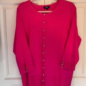 Cardigan decorative buttons on front and cuffs